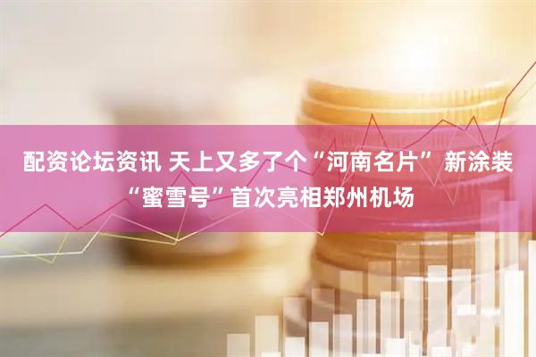 配资论坛资讯 天上又多了个“河南名片” 新涂装“蜜雪号”首次亮相郑州机场